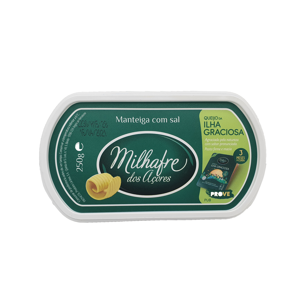 Milhafre dos Açores Manteiga com Sal 250g